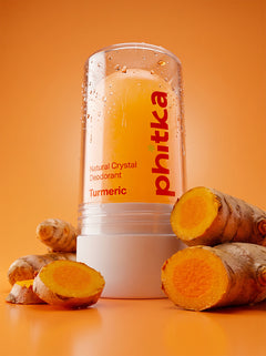 Alum Infused Crystal Roll-On Stick - Turmeric