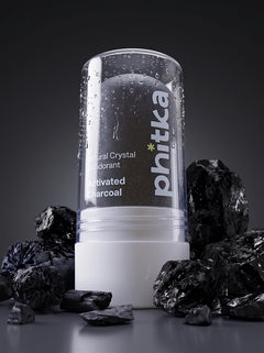 Alum Infused Crystal Roll-On Stick - Charcoal