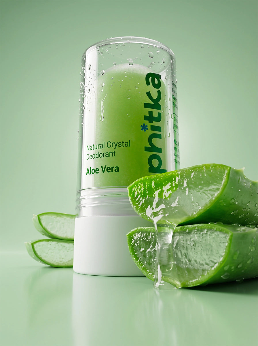 Alum Infused Crystal Roll-On Stick - Aloevera
