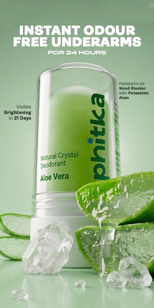 Alum Infused Crystal Roll-On Stick - Aloevera