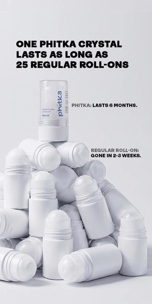 Alum Infused Crystal Roll-On Stick - Natural