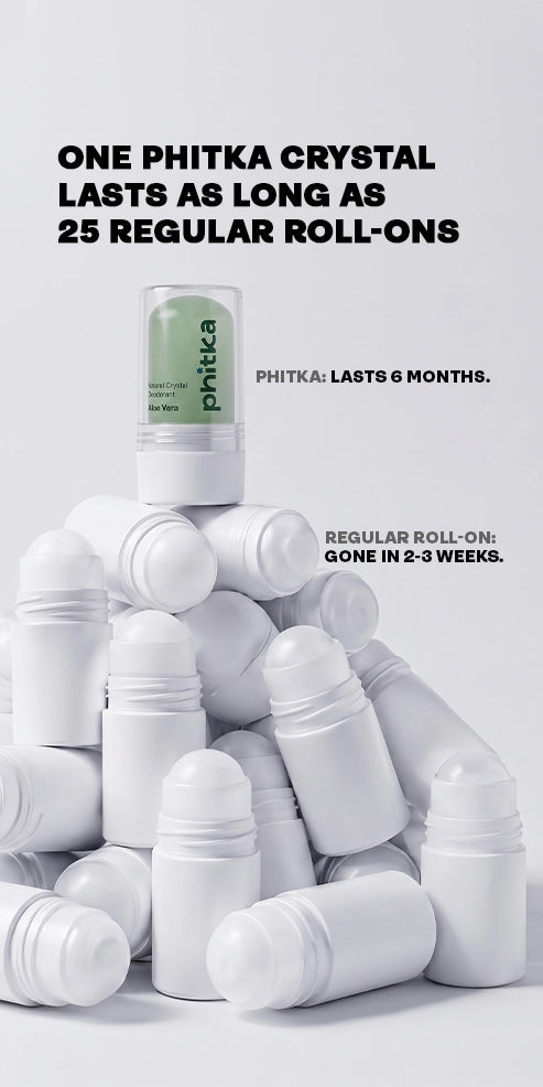Alum Infused Crystal Roll-On Stick - Aloevera