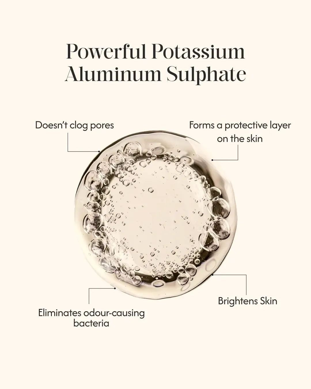 Alum Infused Crystal Roll-On Stick - Turmeric